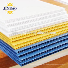 JINBAO 4x8 48x96 3 mm en plastique creux bulle ondulé pp feuille